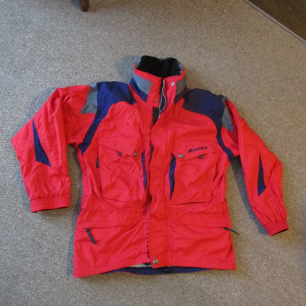Nordica Veritech Red Winter Coat Ski Jacket Hooded